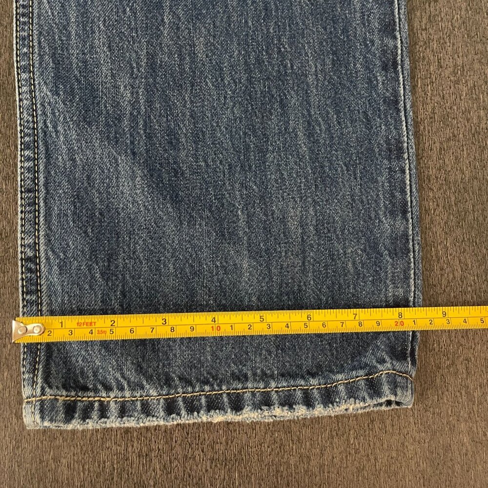 New Levi's 501 Women's Distressed Low Pro Straight Leg Blue Denim Pants, Size 29 - Picture 10 of 11